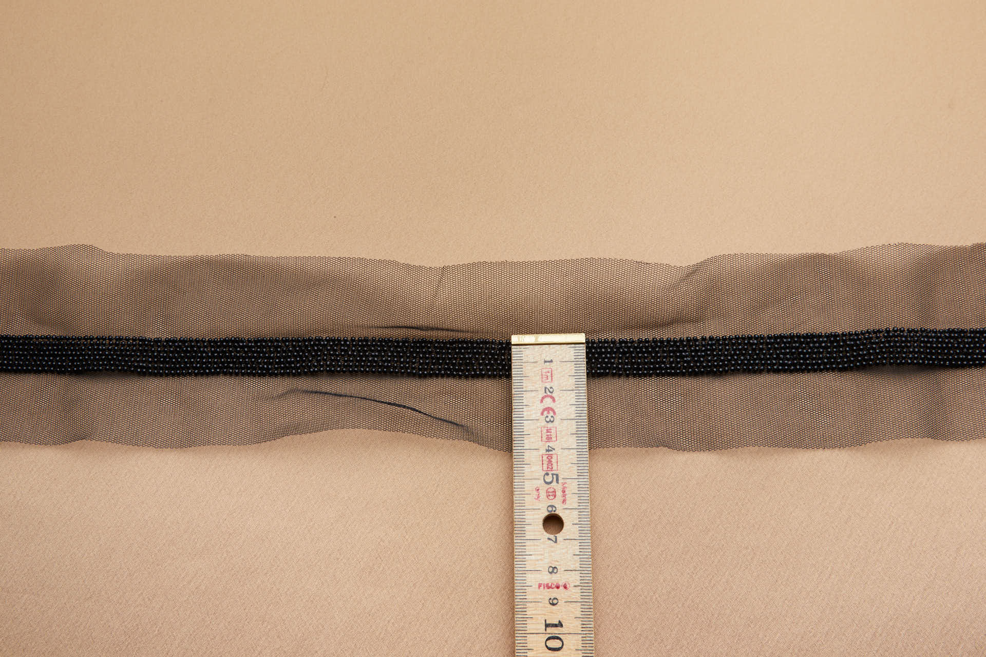 Beaded Micro Trim - Black Round Plastic Beads, image 5 of 5