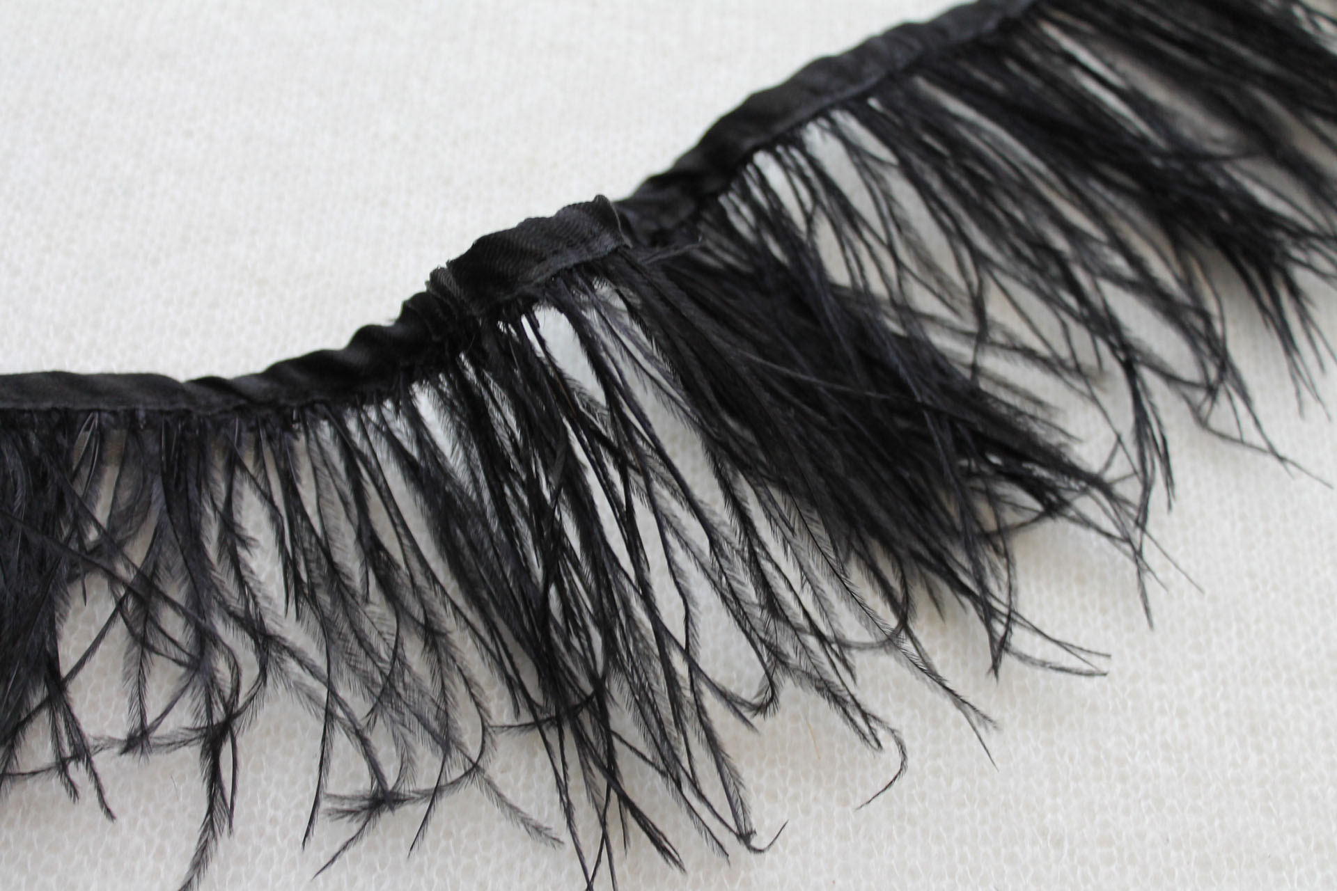 Ostrich Feather Trim - Black, image 2 of 3