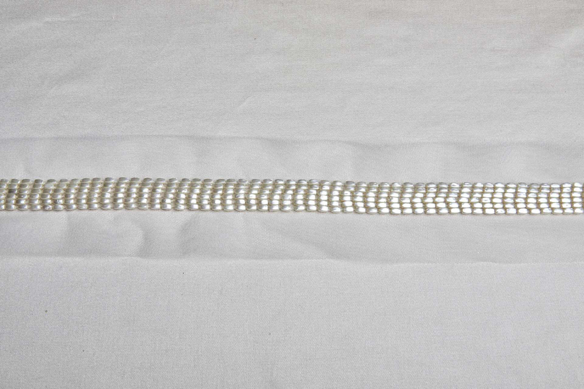 Cream Rectangular Pearl Trim, image 7 of 7