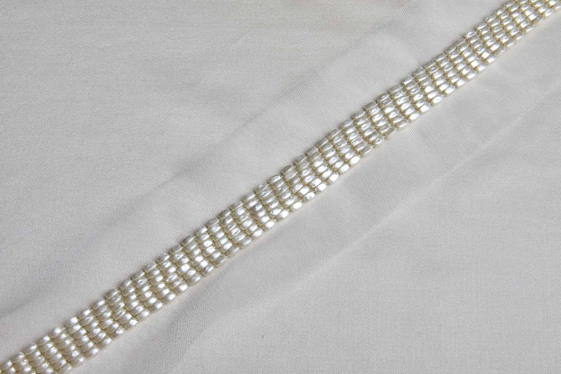 Cream Rectangular Pearl Trim, image 5 of 7