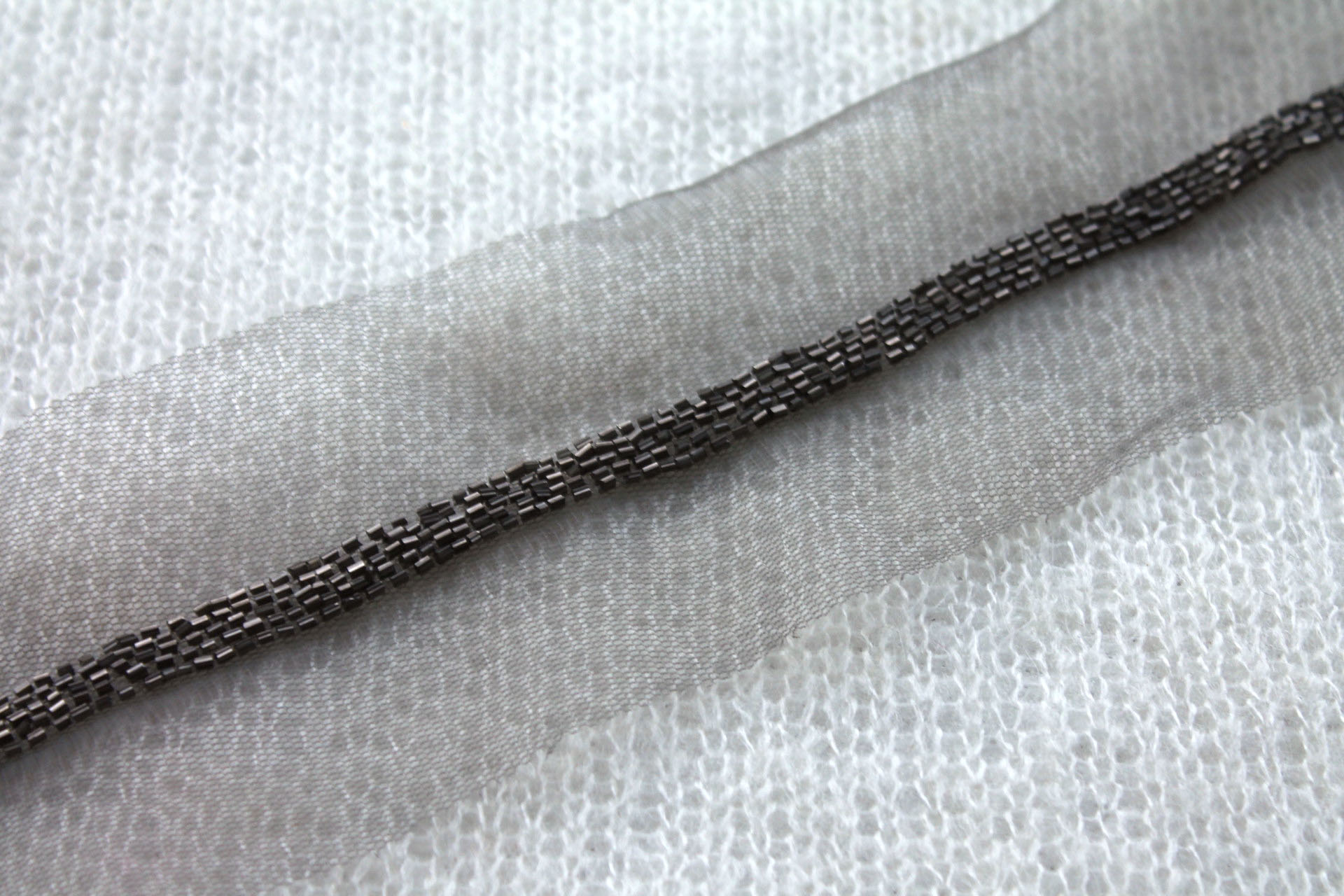 Beaded Micro Trim - Gunmetal - Narrow, image 5 of 5