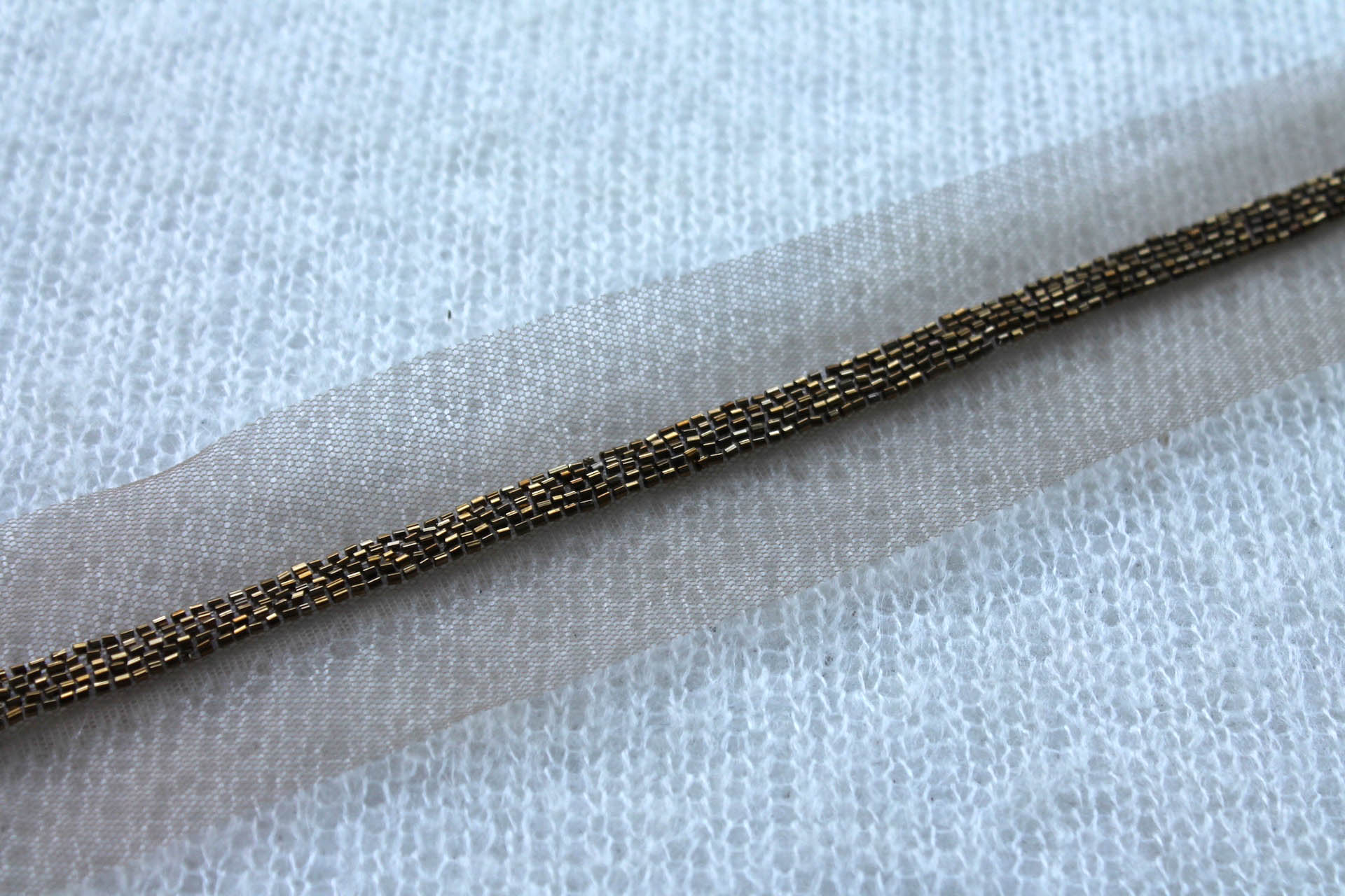 Beaded Micro Trim - Antique Gold - Narrow, image 2 of 4
