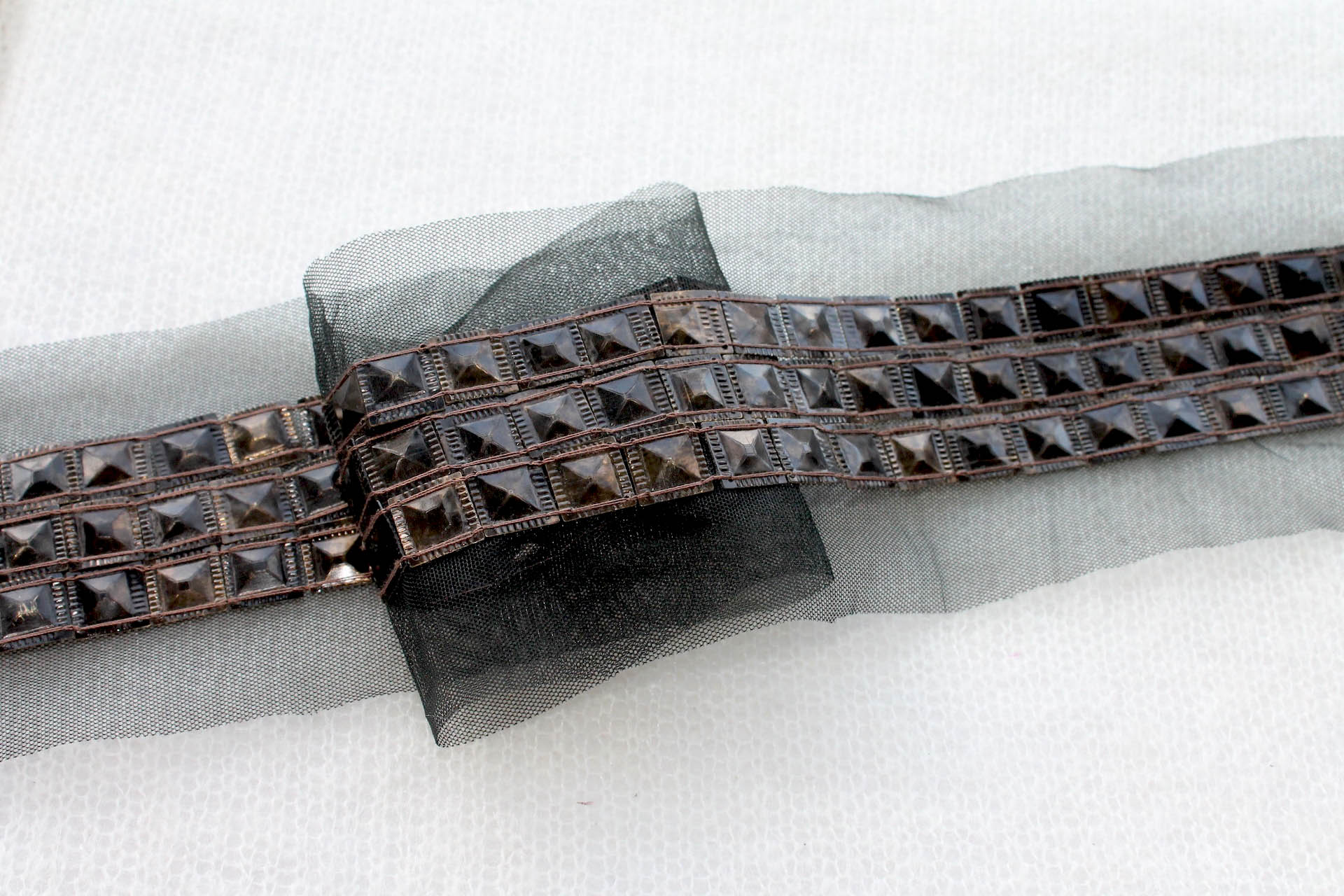 Stud Sequin Trim - Bronze - Triple, image 3 of 4