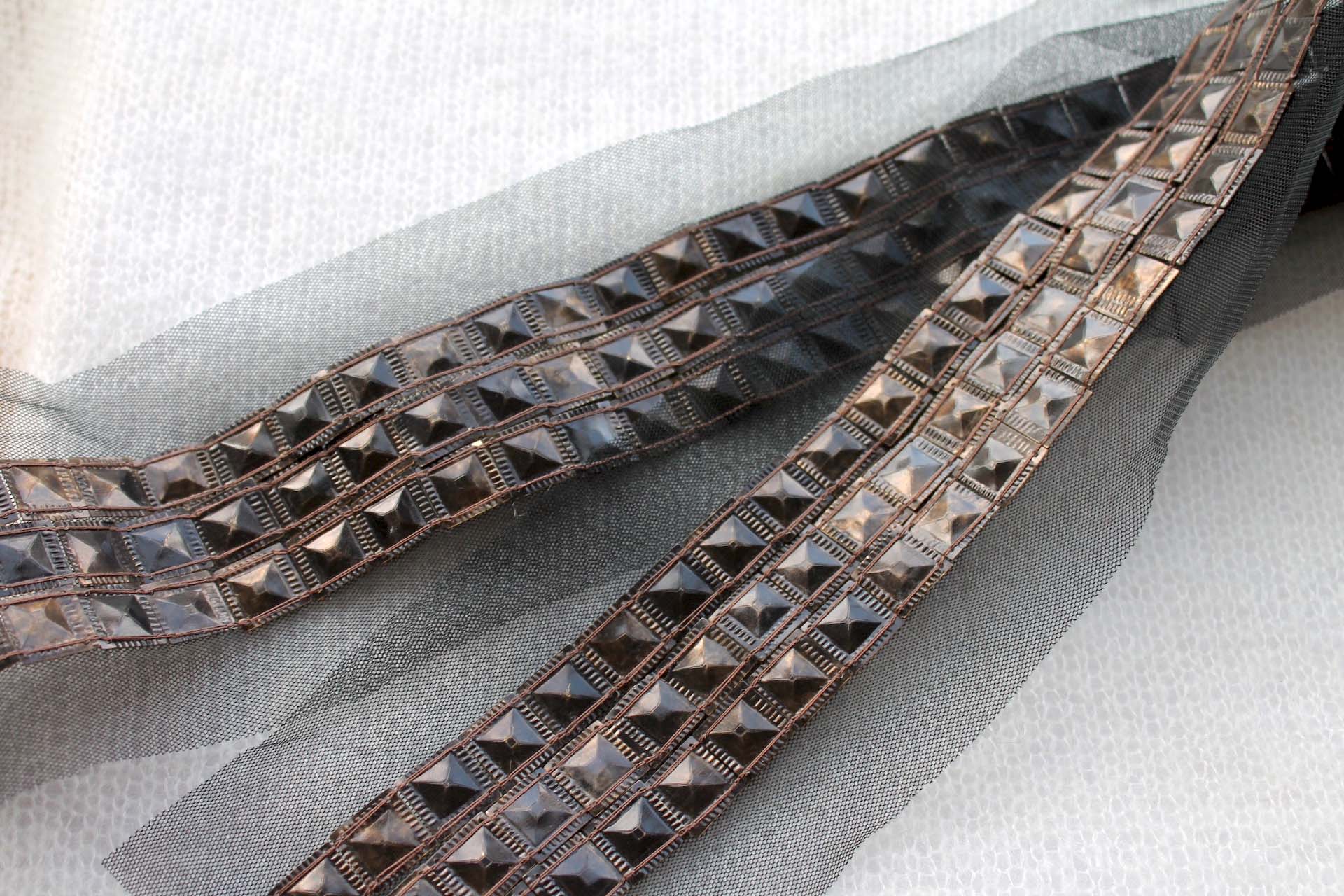 Stud Sequin Trim - Bronze - Triple, image 4 of 4