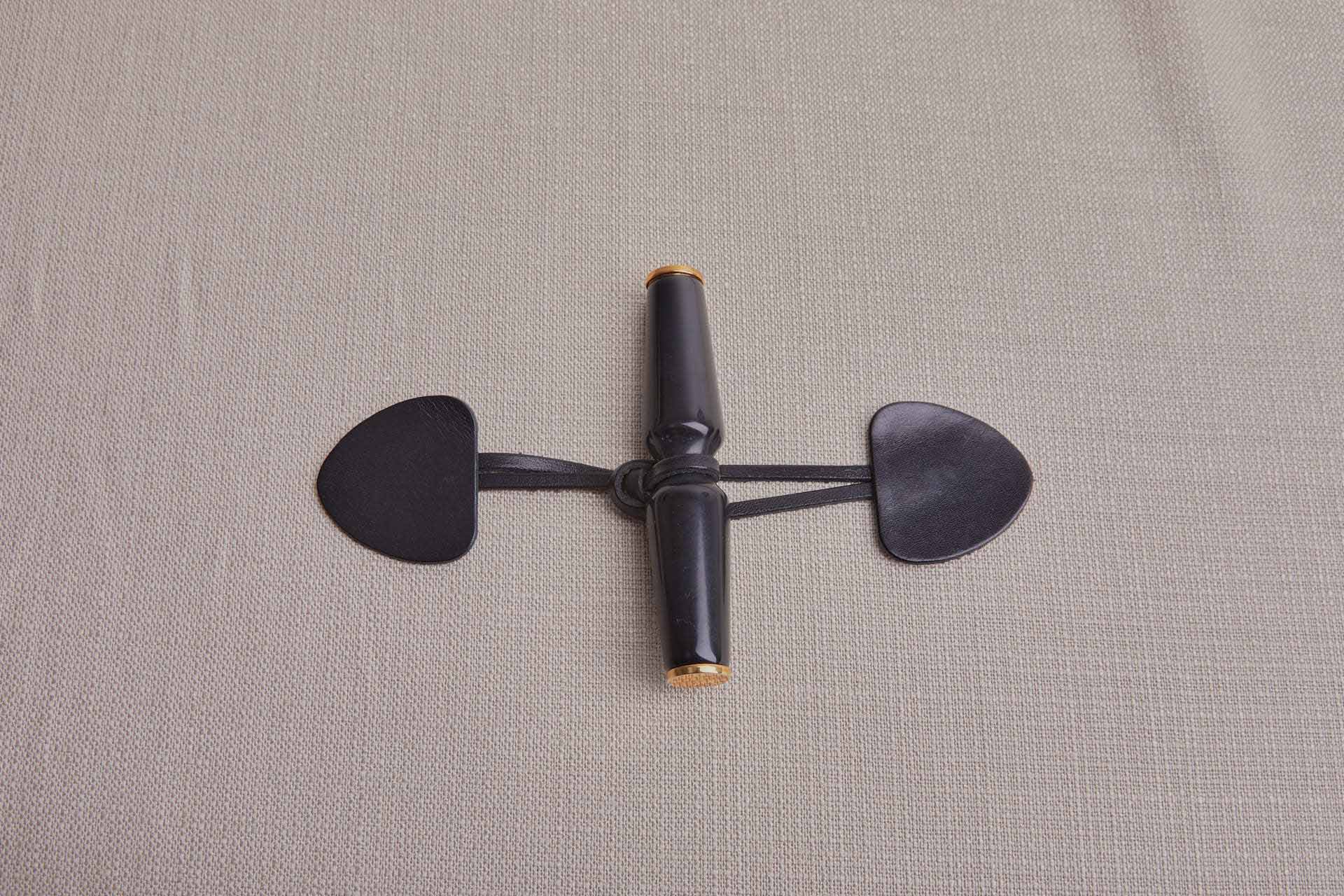 Large Wood and Leather Coat Toggle Closure button, image 2 of 6