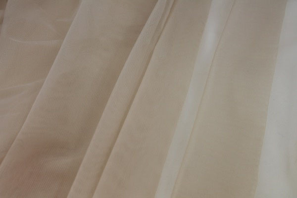 Stretch Tulle - Sheer Bodystocking - Pale Beige fabric, image 2 of 4