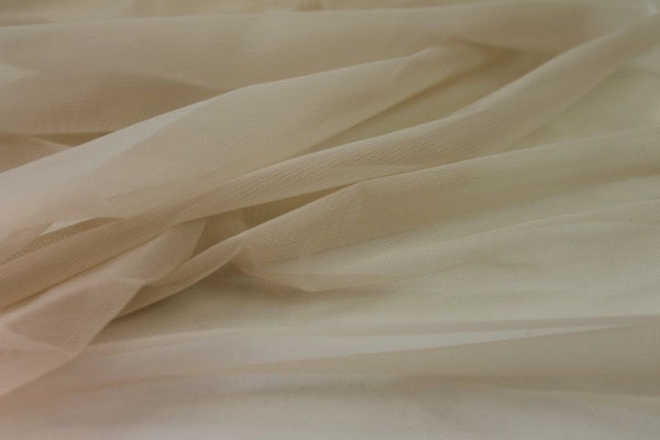 Stretch Tulle - Sheer Bodystocking - Pale Beige fabric, image 4 of 4
