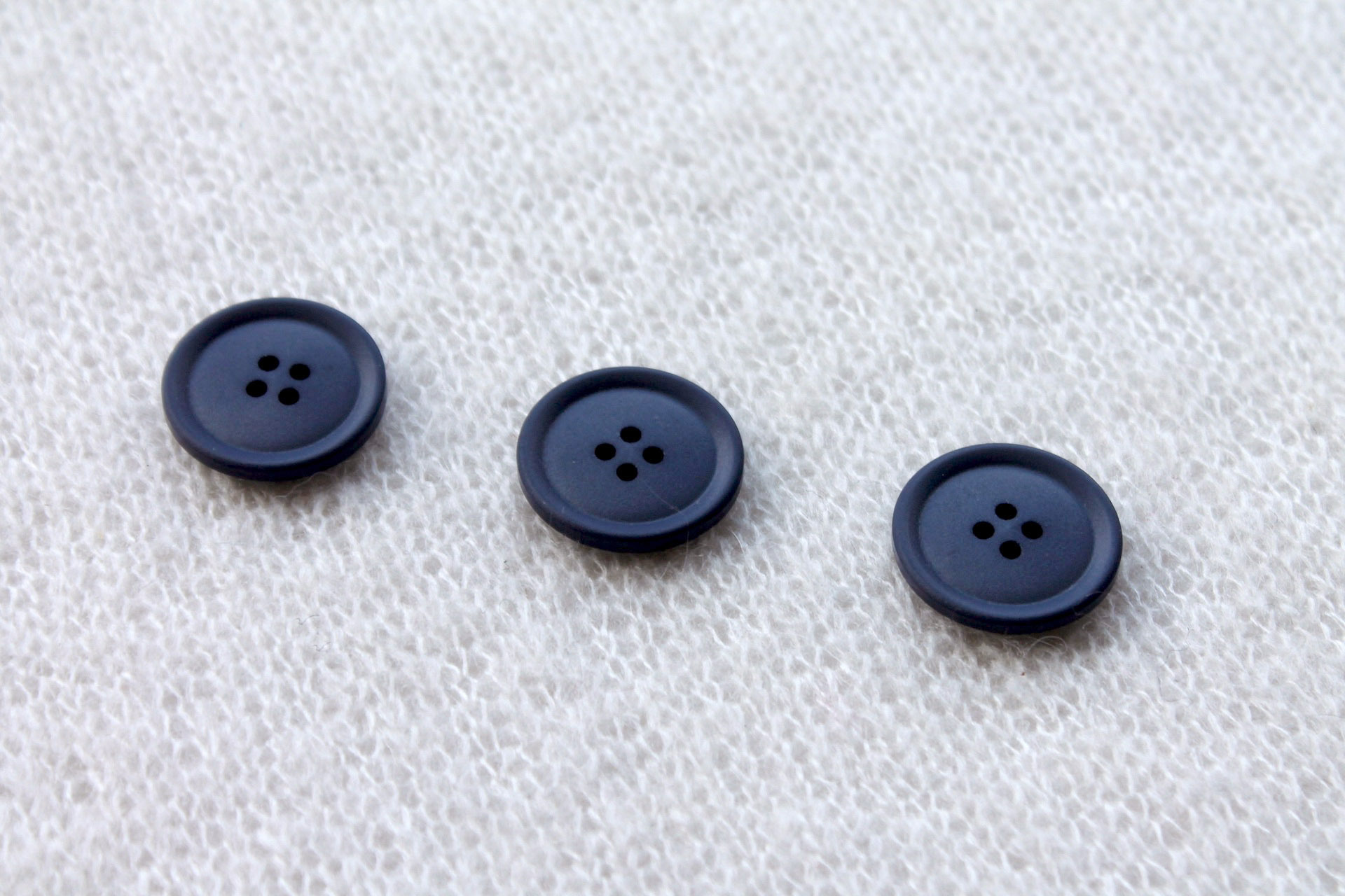 Vintage Cornflower Blue Button - 2.4cm