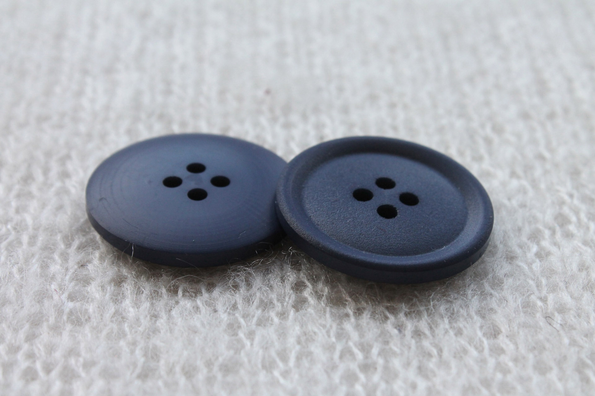 Vintage Cornflower Blue Button - 2.4cm, image 3 of 4