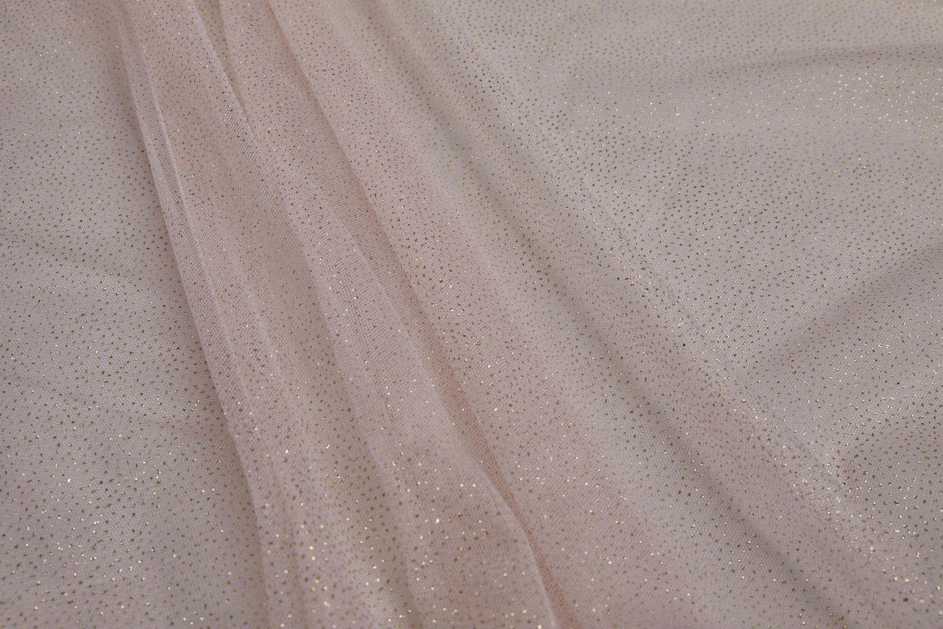 Vintage Pink and Gold Glitter Tulle fabric, image 8 of 8