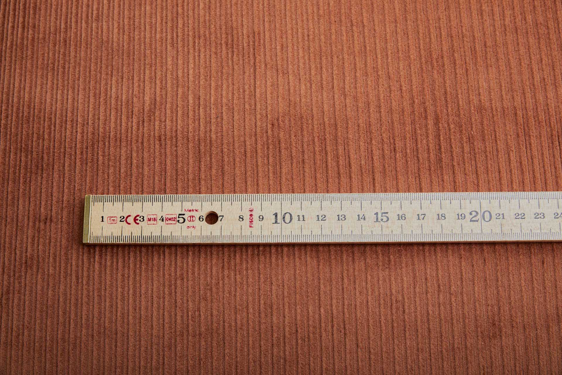 Wide Rib Stretch Corduroy - Red Fox fabric, image 6 of 7