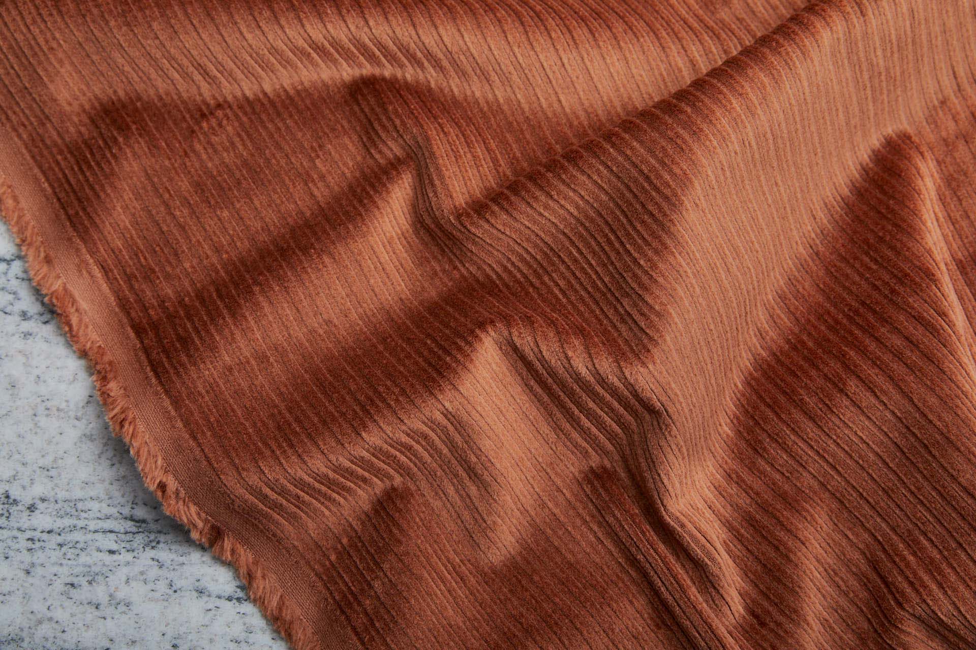 Wide Rib Stretch Corduroy - Red Fox fabric, image 4 of 7