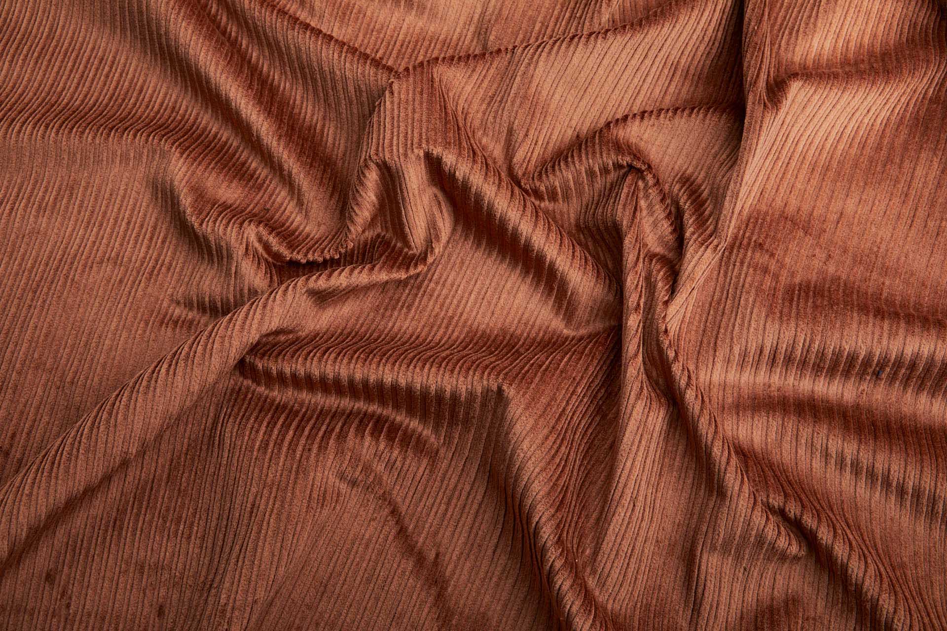Wide Rib Stretch Corduroy - Red Fox fabric, image 5 of 7