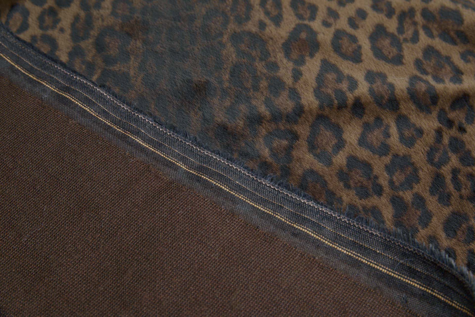 Faux Fur - Rich Brown Short Pile Leopard - Buy Fabric - Worldwide 