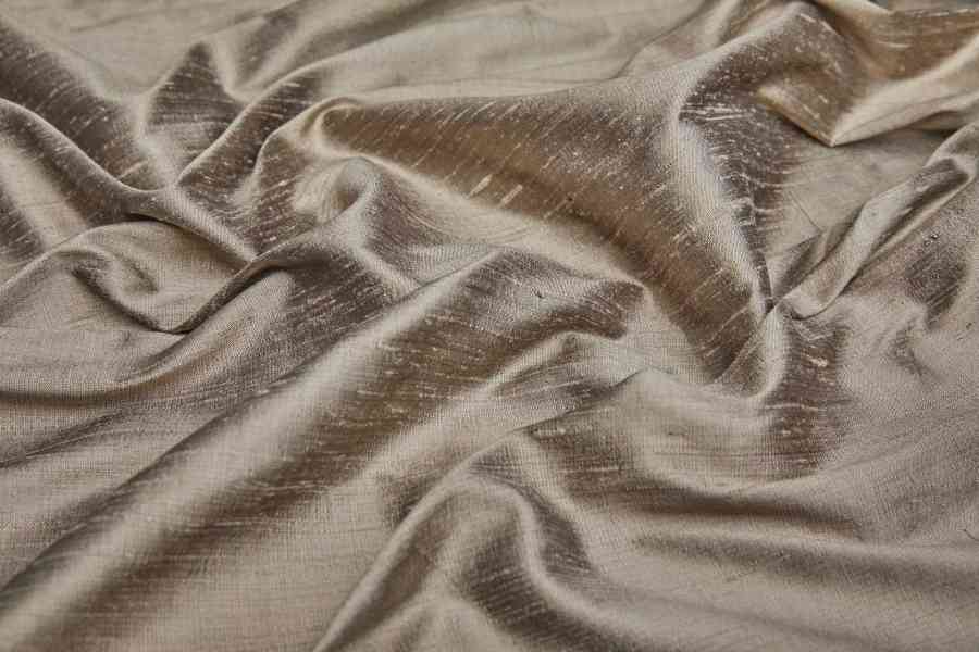 Textured Silk Dupion - Mushroom
