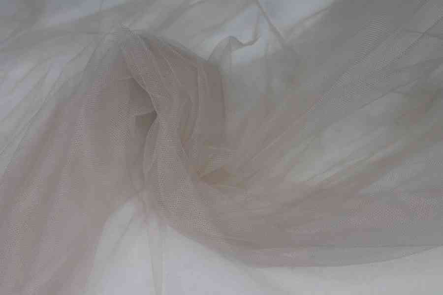 Buy fabric online - Stretch Tulle - Sheer Bodystocking - Pale Beige ...