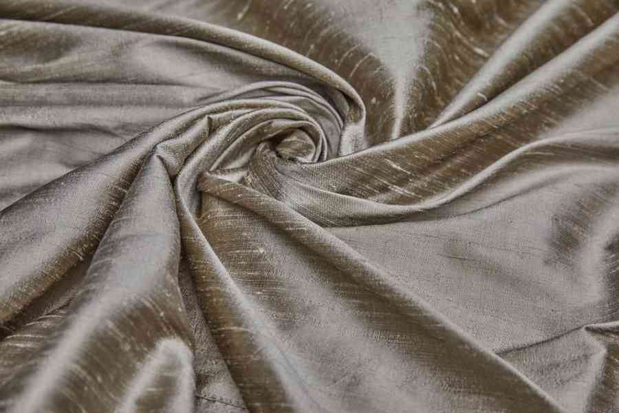 Textured Silk Dupion - Mink