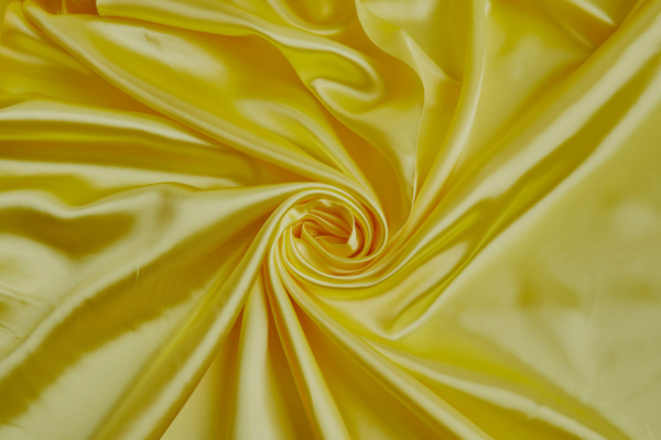 Yellow Viscose Satin Lining fabric
