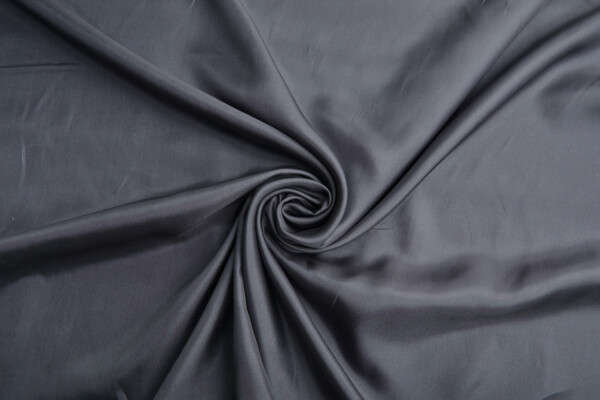 Silk Habotai - Graphite Grey fabric