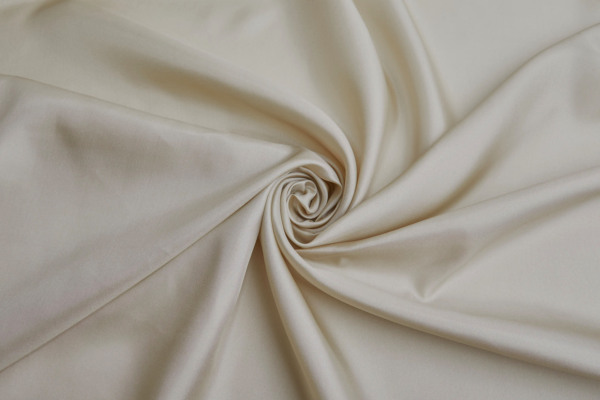 Silk Habotai - Limestone fabric