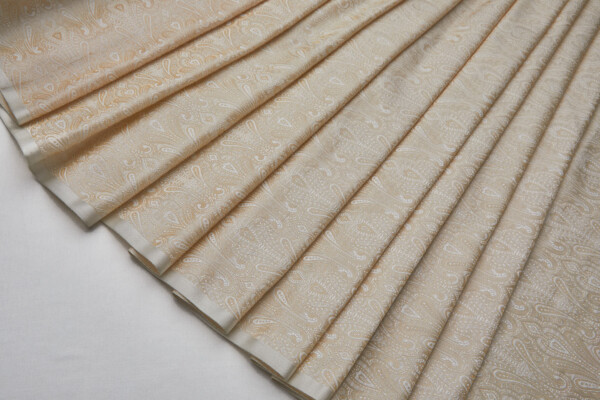 Banaras Brocade - Cream, Ivory and Gold fabric