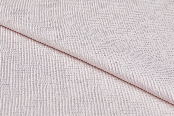 Geometric Seersucker Jacquard - Oyster / Gold fabric