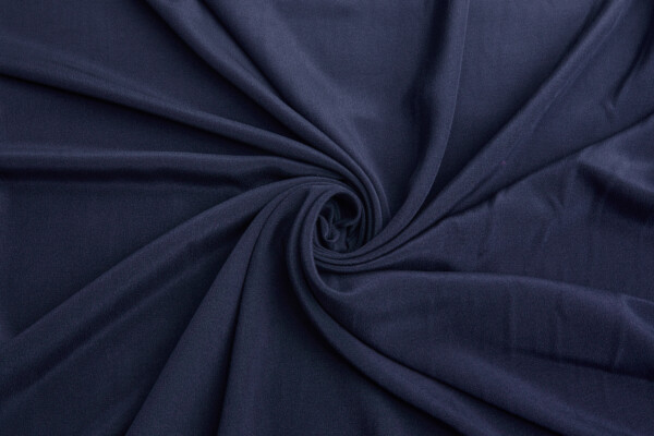Navy Crepe de Chine