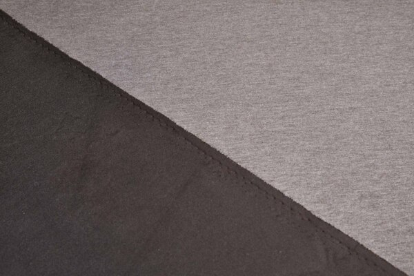 Double Scuba Jersey - Marl mocha Brown / Dark Brown fabric