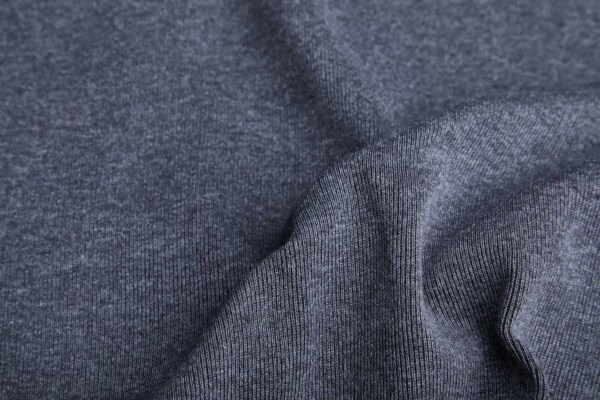 Fine Ribbing - Charcoal Grey fabric