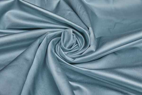 Silk/Cotton Duchesse Satin - Duck Egg fabric