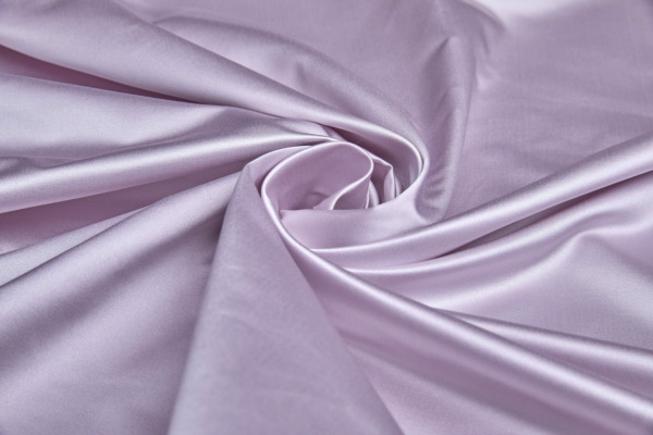 Silk/Cotton Duchesse Satin - Lilac fabric
