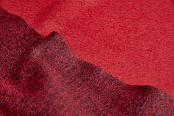 Knitted Boiled Wool in Red fabric