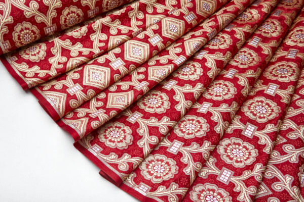 Banaras Brocade - Red and Gold Ecclesiastical fabric