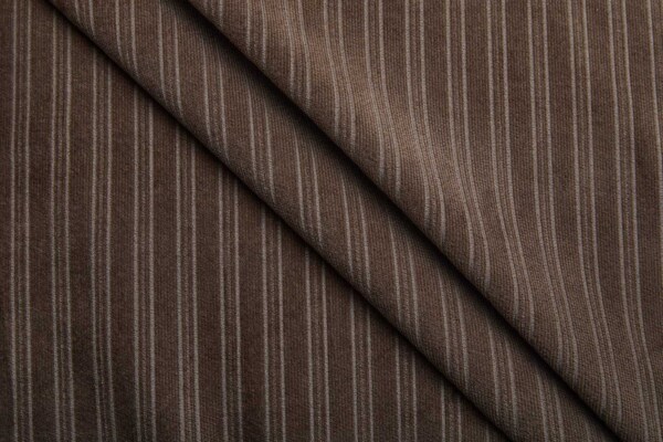 Striped Rib Corduroy - Brown fabric