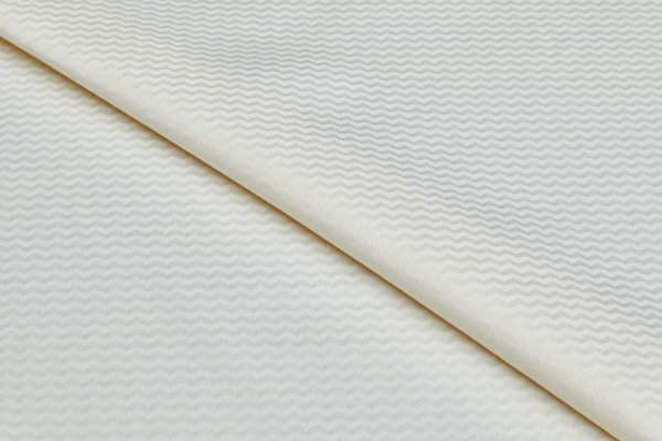 Zig Zag Jacquard - Ivory fabric