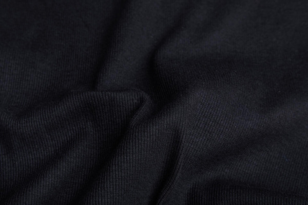 Ribbing Jersey - Black fabric