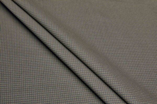 Small Check Printed Cotton - Brown fabric