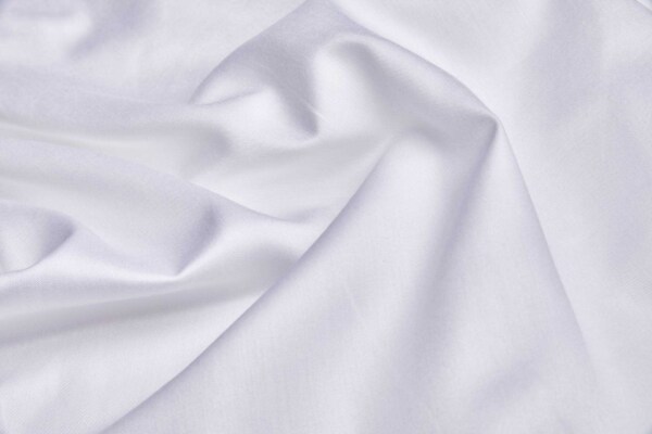 Lotus Fibre Twill Weave in White fabric
