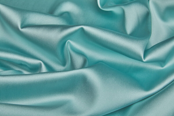 Soft Medium Weight Stretch Satin - Aquamarine fabric