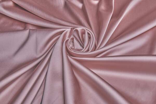 Soft Medium Weight Stretch Satin - Tea Rose - 0.25m Piece fabric