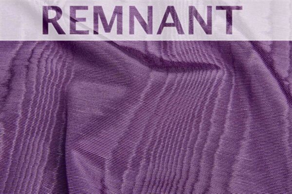 Cotton Viscose Grosgrain - Plum Purple Moiré - 0.7m Piece fabric