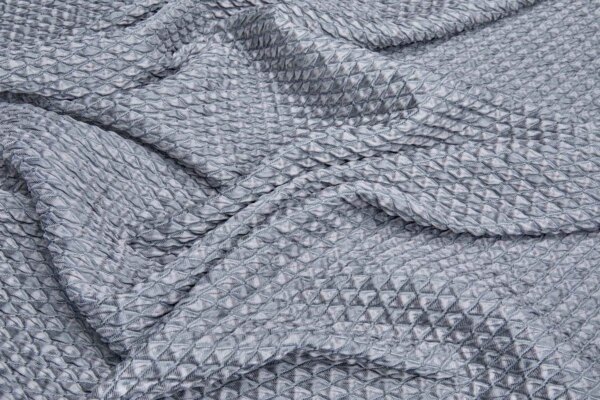 Stretch Diamond Cloaqué Jacquard - Silver Grey fabric