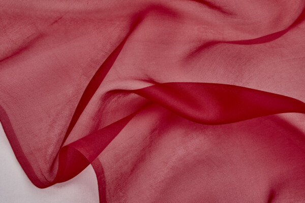 Silk Organza - Blood Red fabric
