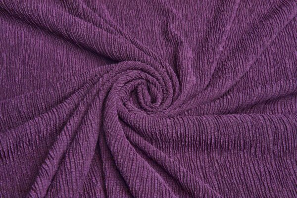Stretch Cheesecloth Pleat - Plum Purple fabric