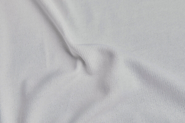 White Lightweight Cotton Knit fabric