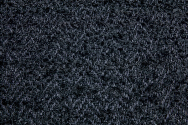 Chunky Chenille Chevron - Black fabric