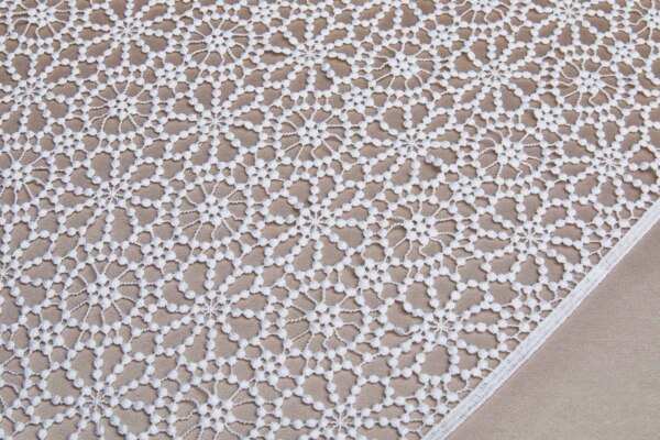 Guipure Lace - Alhambra Floral Ivory fabric