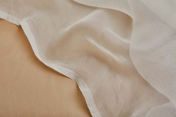 Soft Italian Silk Gauze Organza - Ivory fabric