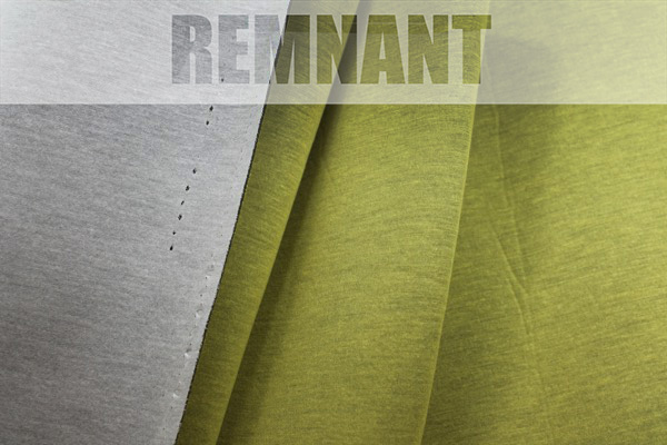 Bonded Jersey - Grey/Yellow - 0.2m Piece fabric