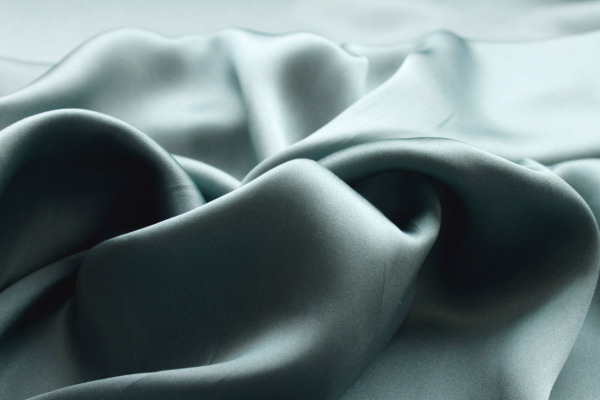 Viridian Green Silk Satin - 135cm wide fabric